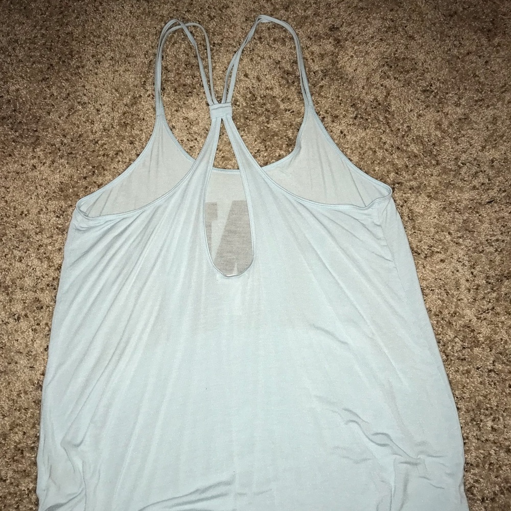 Baby blue PINK tank
